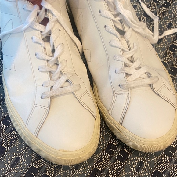 Veja Mens Explar White and Cream Sneakers sz 12.5 - Picture 4 of 7